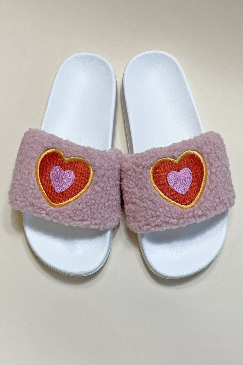 Novelty Sherpa Slides Miss Sparkling